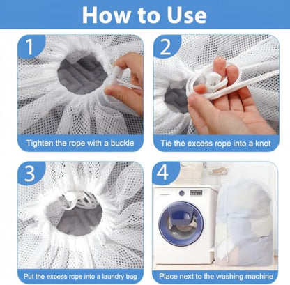 Large Laundry Mesh Bags, 4 Pack 24 x 36 Inch