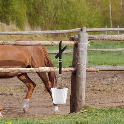 balacoo Horse Bucket Hanging Straps 4-Pack | Nylon, Adjustable feeder support, Stall and farm use