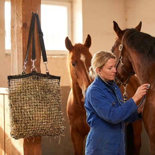 4PC Black Nylon Horse Bucket Straps Hangers Adjustable 20 to 30 in