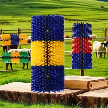 2PCS Livestock Scratching Brush Goat Scratching Post Horse Brush - color: Blue 2