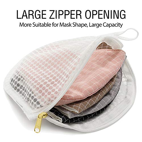 3 Packs Delicate Laundry Bags for Reusable Socks、Face Masks and Makeup Remover Pads,Fine Mesh Wash Bags,Use YKK Zipper, with Hanger Loop, Portable Laundry Bag (3 Small)