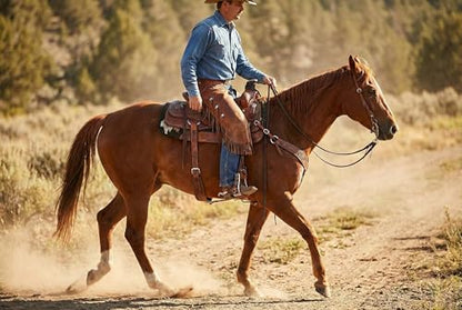 CHALLENGER Horse Western 5" Wide Barrel Racer Aluminum Copper Cross Engraved Show Stirrups 51233