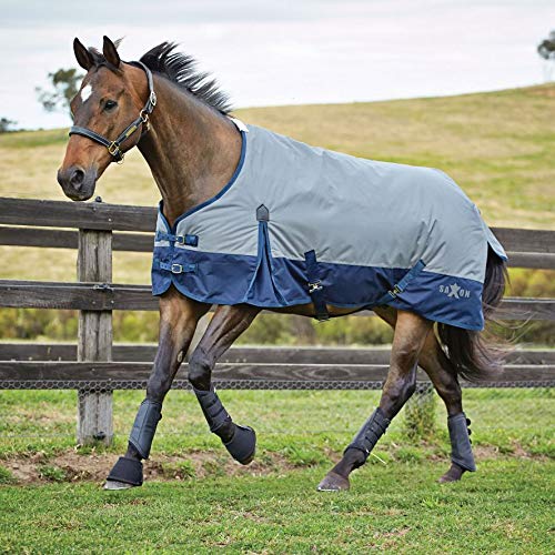 Saxon 600D with Gusset Standard Neck Lite II, Grey/Navy, 48" - color: Grey/Navy, size: 48"