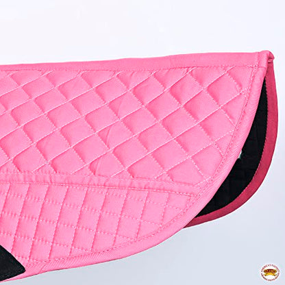 HILASON Western All Purpose Horse English Saddle Pad | All-Purpose - color: Pink