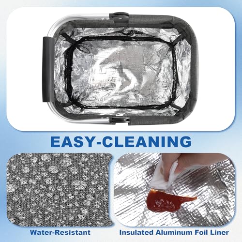 PGmoon Cleaning Caddy Organizer with Handle,Grey - color: Grey