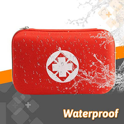 First Aid Kit 276PCS Car Home Camping Essentials Red Emergency Kit AMORNING - color: 276pcs