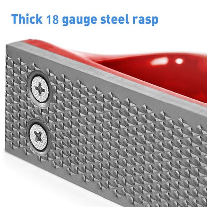 Harhana Goat Hoof Rasp File, Farrier Rasp for Small Hooves, Goat and Small Animals - color: Red