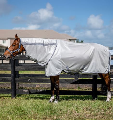 Horseware® Amigo® Bug Rug Plus Fly Sheet - Silver/Titanium Grey & Silver, 78 - size: 78 inches
