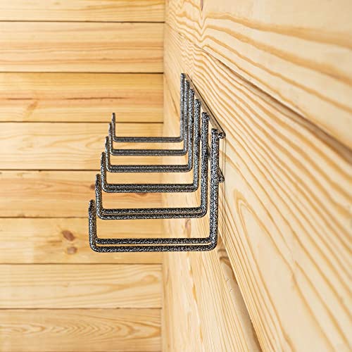 EASY-UP Pro 6 Hook Long Arm Tack Rack | Essential for Horse Stables | Space-Saving Design | Versatile 6-Hook Configuration | Long 4.5" Hooks | Rust-Resistant Finish