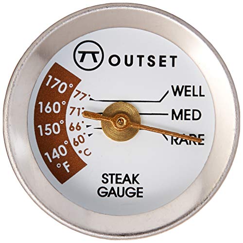 Outset F804 Steak Thermometers, Metallic - style: Steak