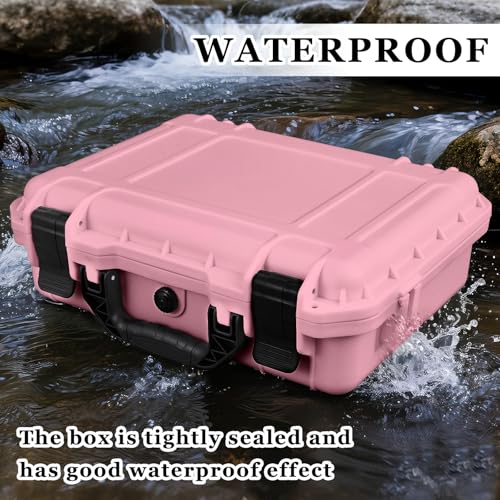 Relaxweex 8.5 x 6.5 x 3.7 Inch Hard Case, Grid Shell, Pink - color: Pink, size: 8.5 x 6.5 x 3.7 Inch, style: Grid Shell