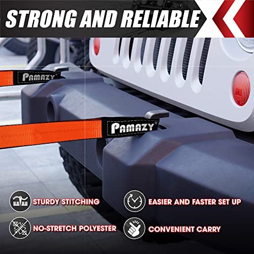 2”x3’ Sturdy Lift Sling Straps, 18800lbs Heavy Duty Lifting Web Sling—2 PCS | Eye-Eye Nylon Strap for Hoist, 2-Ply Polyester Rigging Straps, Tree Saver Recovery Straps Web Sling Winch - size: 2 Pack 2”x3FT