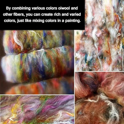 Manual Wool Carding Machine, Drum Carder Drum Carders, Fast Color Mixing & Even Distribution, Ideal for Carding Wool Fibers and Making Felt Projects
