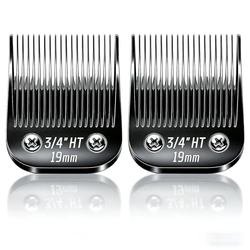 Dog Grooming Replacement Blades Compatible with Andis Dog Clippers - size: Black-3/4"HT-2PCS