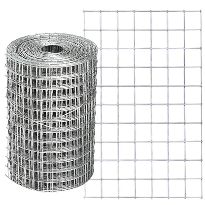 Hardware Cloth 4'' x 20' 1/2 in Galvanized Wire Mesh Roll (19 GA) Chicken Wire Fence Roll for Chicken Pen/coop Fences, Screen mesh, Rabbit/Snake Fences, Poultry enclosures, Handicraft Making, etc. - size: 4In x 20Ft