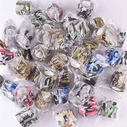 BQTQ 40 Rolls Self Adhesive Bandage Wrap 2 inch Self Adherent Tapes(Camo) - color: Camo Color, size: 2 Inch
