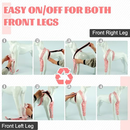 Dog Front Leg Recovery Sleeve Stop Licking Skin Bandage Wounds - color: Rabbit, size: XS