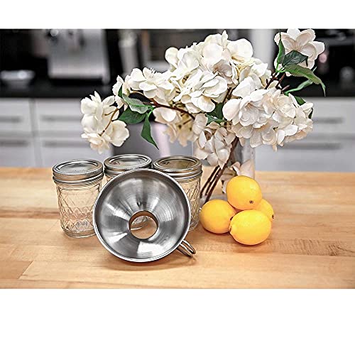 Küchenprofi 18/10 Stainless Steel Jam Funnel - Silver - Metal Funnels For Kitchen Use - Wide Mouth Kitchen Funnel - style: Jam