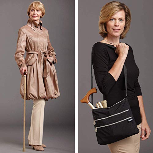 Switch Sticks Folding Walking Cane For Women & Men - color: Engraved Pearl Gold