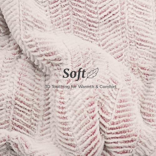 Templewet Heated Blanket Throw 50" x 60",Fluffy Electric Blanket,Pink | Timer Settings,Auto Off,Soft Sherpa Heated Throw Blanket,Machine Washable,Fast Heating for Sofa Bed Office Use,Gifts for Mom - color: Frosty Pink