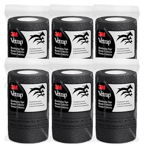 3M Vetrap - Individual Roll Black (Pack of 6)