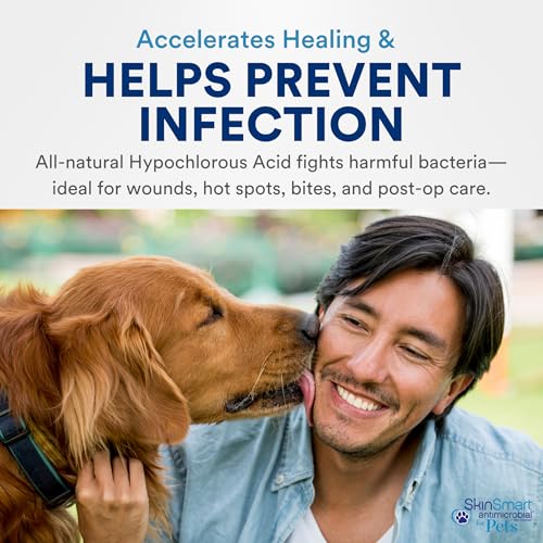 SkinSmart Antimicrobial Wound Care for Pets, Hypochlorous Acid Spray, 8 oz