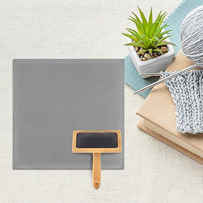 1Pcs Wool Carders Set 9.8 X 9.8 Inch Blending Board Wool Blending Cloth Wool Carders Hand Carders 2 Pcs Needle Felting Tools Blending Board Supplies for Needle Felting Wool