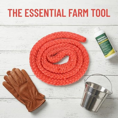 Animal Obstetric Rope,Red Acrylic Livestock Birthing Aid for Cows,1 m