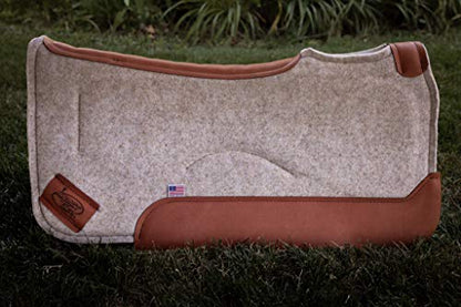 Contour Saddle Pad - color: Tan, size: 30 inches (with 1 inch pad)