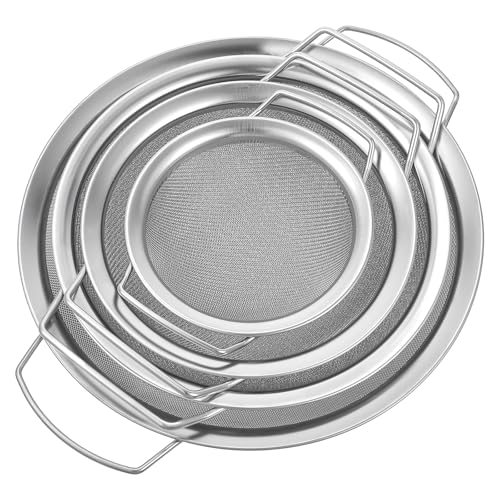 4pcs Paint Strainer Stainless Steel 60 Mesh Extra fine mesh Strainer strainers Fines meshs Large fine meshs strainers Fits 5 Gallon Paint Bucket Filter Tool Insert
