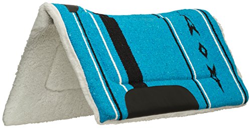 Weaver EquineFleece Lined Acrylic Contoured Saddle Pad, Blue - color: Blue, size: 32" x 32"