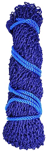 Rope Braided Poly Horse Stall Trailer Hanging Slow-Feed Hay Bag 609SE-Ring - color: Dark Purple Blue
