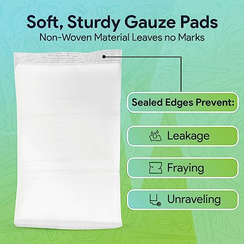 Abdominal Wound Dressing Pads 10 Pack - ABD 5x9 Sterile Non-Stick Gauze, Extra Absorbent Combine Pad - Latex Free, Sealed Edges, Individually Wrapped