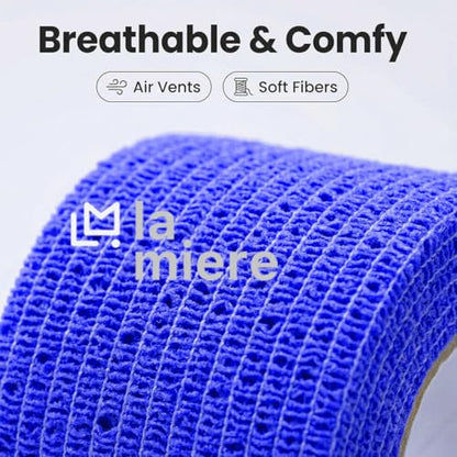 4" x 5 Yards Cohesive Wraps 8 Count Self Adherent Cohesive Bandages Mix Colors - color: Mix, size: 4inX5yd