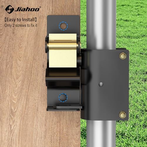 JIAHOO One Way Farm Gate Latch, Heavy Duty Gate Latches for Metal Tube Gate | 1 Way Lockable Livestock Gate Latch Hardware, For Cattle Gate Horse Corrals, Ranches, Pastures, Pet Cages - style: One Way Latch
