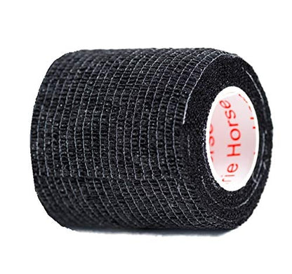 2 Inch Self Adhesive Bandage Wrap & Athletic Tape - 24Pk, Black - color: Black, size: 24 Rolls