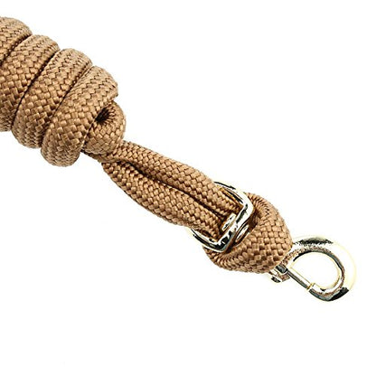 Mustang Poly Cowboy Lead Rope Brown - color: Brown