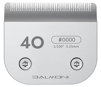 Professional A5 Blades – Powder Metallurgy + Titanium-Ceramic, Low-Heat High-Precision – Fits Wahl, Andis, Oster, Heiniger A5 Clippers, Parent (#40 0.25mm-1/100) - size: #40 0.25mm-1/100"