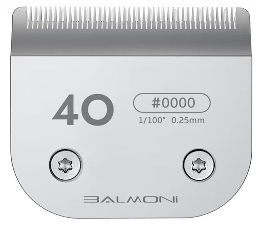Professional A5 Blades – Powder Metallurgy + Titanium-Ceramic, Low-Heat High-Precision – Fits Wahl, Andis, Oster, Heiniger A5 Clippers, Parent (#40 0.25mm-1/100) - size: #40 0.25mm-1/100"