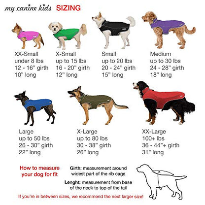 Jacket for All Dogs, Fleece-Lined, Waterproof Doggie Vest, Reflective Pet Parka (2200) (Medium, Black) - color: Black, size: Medium