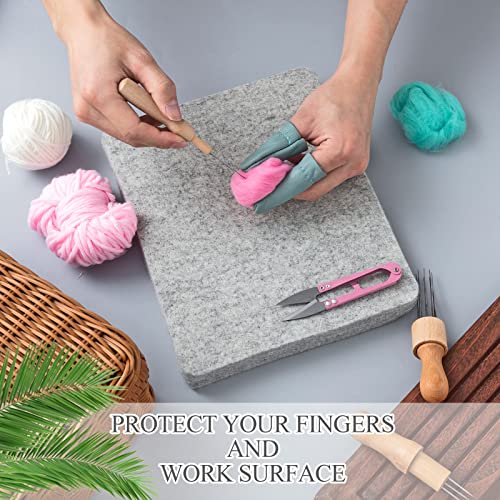 Irenare 148 Pcs Needle Felting Kit, 8x10 Mat Needles Tool Set