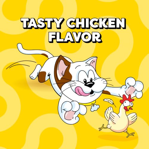 Temptations Classic Crunchy and Soft Cat Treats, Tasty Chicken, 3 oz, 12pk | Under 2 calories per treat, crunchy outside & soft inside, 100% complete & balanced, resealable pouch, meal or food topper - size: 3 Ounce (Pack of 12)
