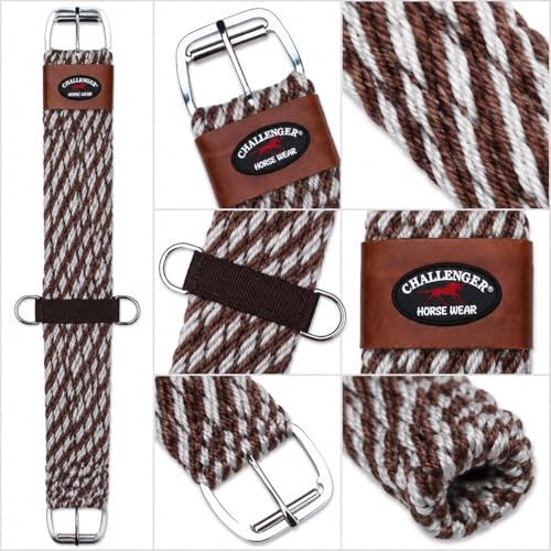 Horse Western 27 Strand Double Weave Two-Tone Mohair Straight Cinch 97RT18 - size: 34"