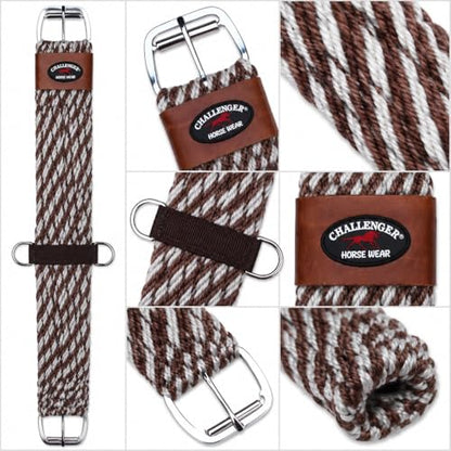 Horse Western 27 Strand Double Weave Two-Tone Mohair Straight Cinch 97RT18 - size: 34"
