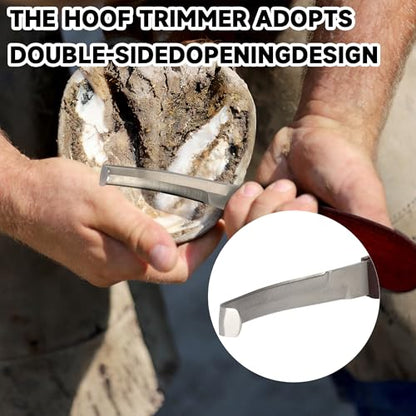 AIWFL 8pcs Farrier Tools Kit Hoof Nipper Horse Hoof Trimmers Farrier Tools Horseshoe Cutting Pliers, Hoof Rasp File, Goat Hoof Shear,Can Easily Trim The Hooves of Horses, Cows, Goat, Sheep, Donkeys
