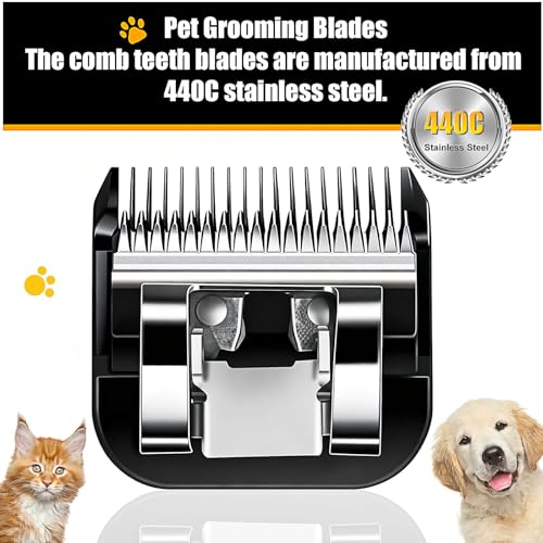 3PCS 5FC Dog Grooming Blades Replacement Compatible with Andis Dog Clippers - size: Black(5FC)