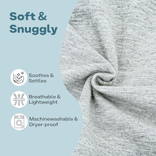 Supet Dog Sling Carrier for Small Pet, 95% Cotton Adjustable Front Backpack | Hands-Free Anti-Anxiety Chest Pouch, Reduces Back & Neck Pain Soft Bag, Fit Small Dogs, Cats, Puppy (Grey Regular 0-7Lbs) - color: Grey, size: Plus (5-12 LBS)