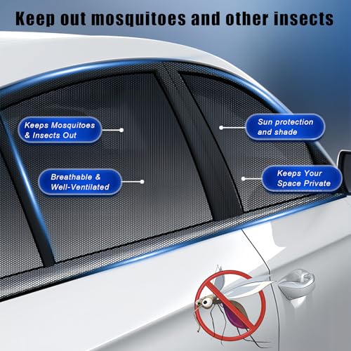 Car Window Shades, Privacy Blackout Curtain for Front Side Window, 2 Pack Stretchable Sun Blinds for Driver and Passenger, Baby, Foldable UV Blockers for Camping, Fit for Most Cars SUV Truck - size: Front Window