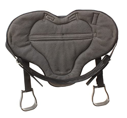 CHALLENGER Western Lightweight Neoprene Padded Bareback Saddle Pad with Stirrups & Cinch – Contoured Synthetic Suede Top, Non-Slip Neoprene Bottom – 23" x 30" - color: Turquoise