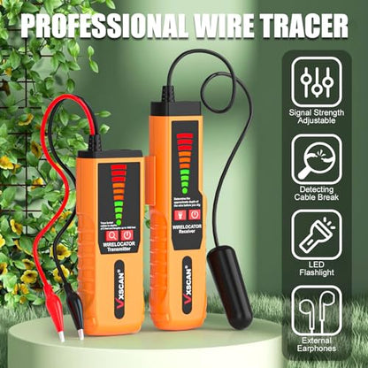 F04 Underground Cable Locator, Breaks, Irrigation & Fence Cables - color: Orange
